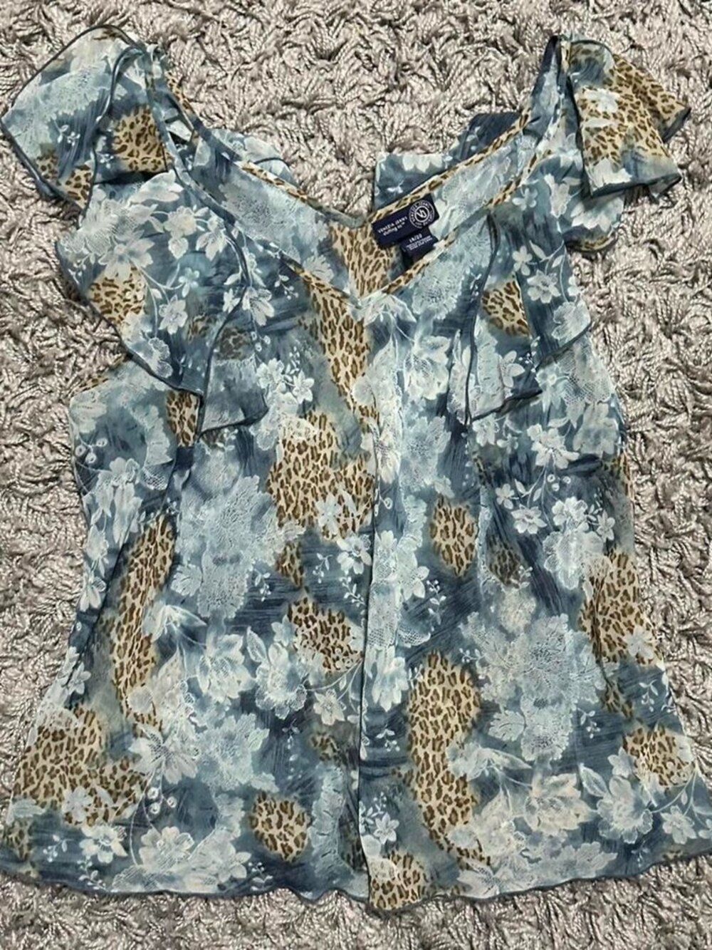 2000s Venezia Plus Size 2000s Sheer Top Size 18/20